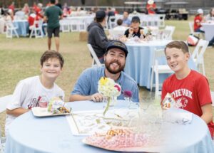Graeme Dunton, Travis Stanford and Timmy Turner at the Pregame Family Dinner