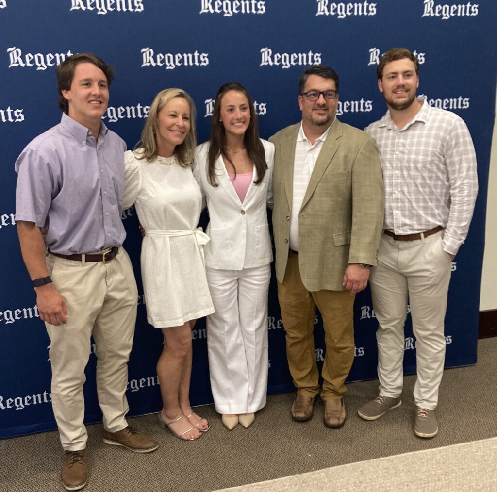 Mary Ann Benson’s Grandson Weston, daughter-in-law Sarah, granddaughter Lauren, son Trey Benson, and grandson Dru