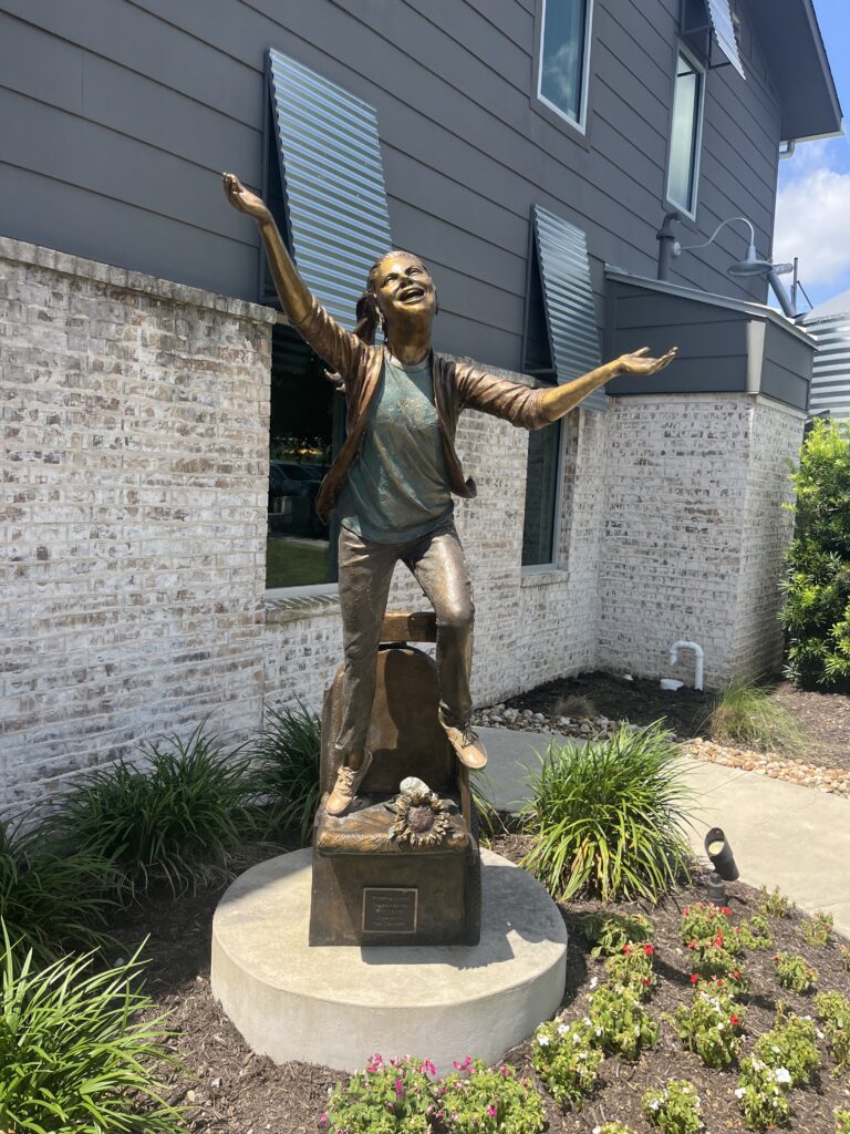 The “Amazing Grace” Statue donated by the Kiltz Family