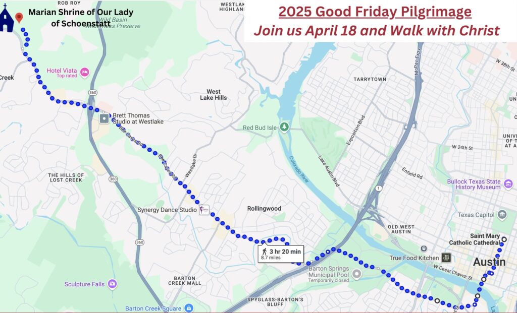 Route for the Good Friday Pilgrimage