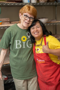 Long-time Volunteer Peggy Currie with BIG Citizen Katie