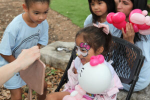 Children enjoying the WW Urban Scavenger Hunt held annually as a fundraiser and family outing