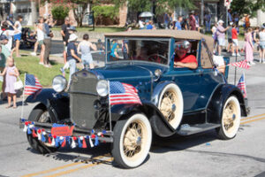Antique Car showcased in the parade