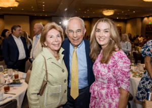 Shining Stars Luncheon-Fall 2025 Keynote Speaker Ed Hajim with wife Barbara and Sabrina Brown