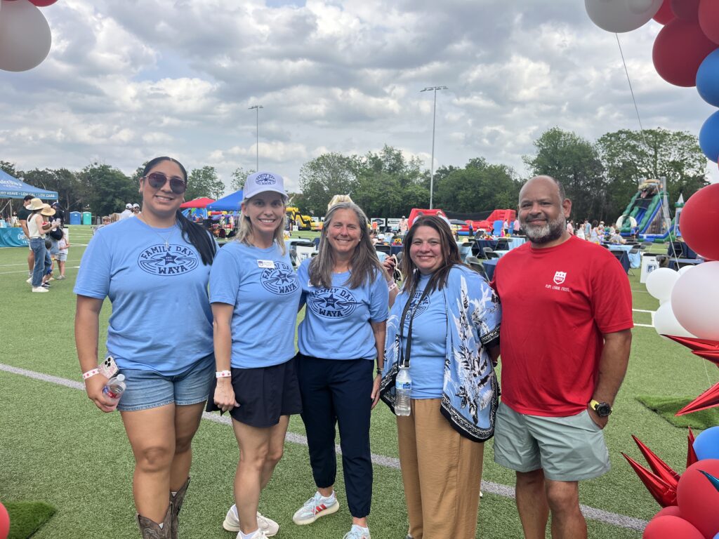 WAYA Staff Members Laney Ramirez, Stacey Weiseman, Melissa Morrow, Yvette Aguilar, and Andy Felix