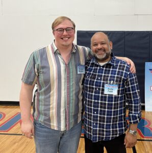 WAYA Communications Director Colton WInters with WAYA Facility Director Andy Felix
