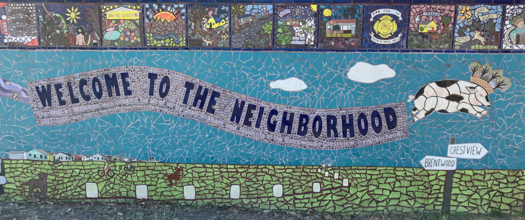 Wall of Welcome Mural, photograph by Martha Hartzog