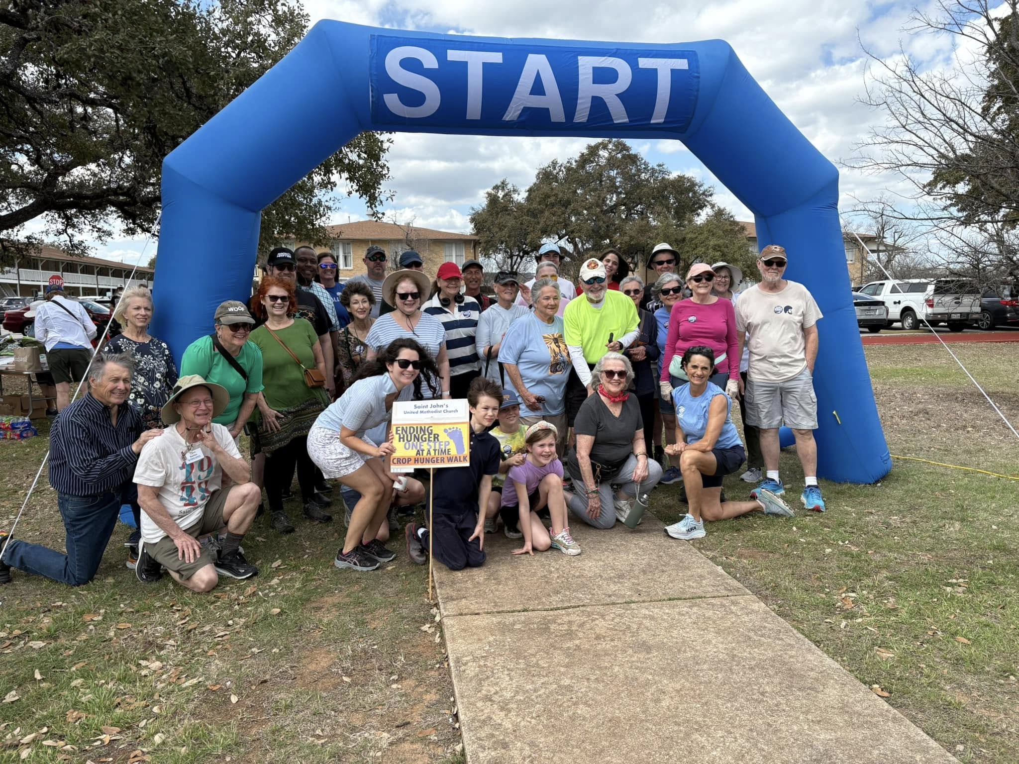 St. John’s United Methodist Church congregation members at Austin’s 2025 Crop Hunger Walk
