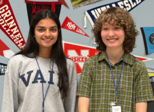 Anderson High School seniors Leila Schuneman, Parker Benko