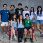 St. Stephen’s Episcopal School students, front, Lainey Leslie, Susan Moseley, Alejandro Seal; back, Zach Prager, Chris Chang, Simon Meyers, Kevin Li, Audrey Wan, Claire Wan.