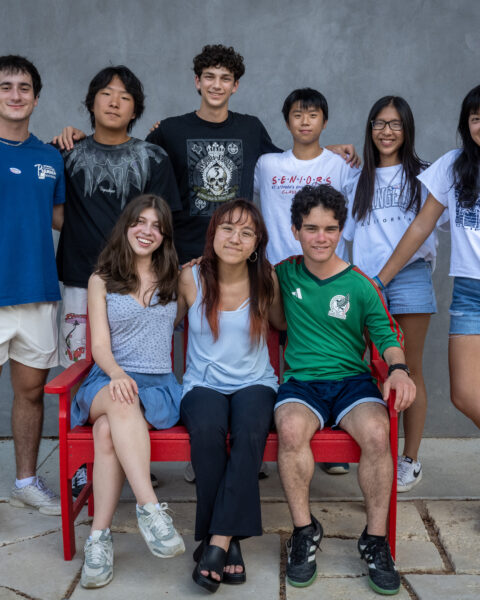 St. Stephen’s Episcopal School students, front, Lainey Leslie, Susan Moseley, Alejandro Seal; back, Zach Prager, Chris Chang, Simon Meyers, Kevin Li, Audrey Wan, Claire Wan.