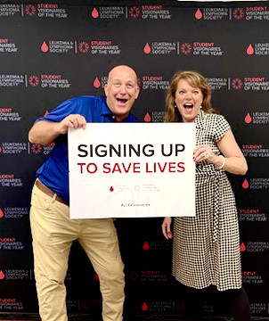 Steve Roberts and Celeste Hubert co-chair the Austin area’s 2024 Leukemia and Lymphoma Society Student Visionaries of the Year program