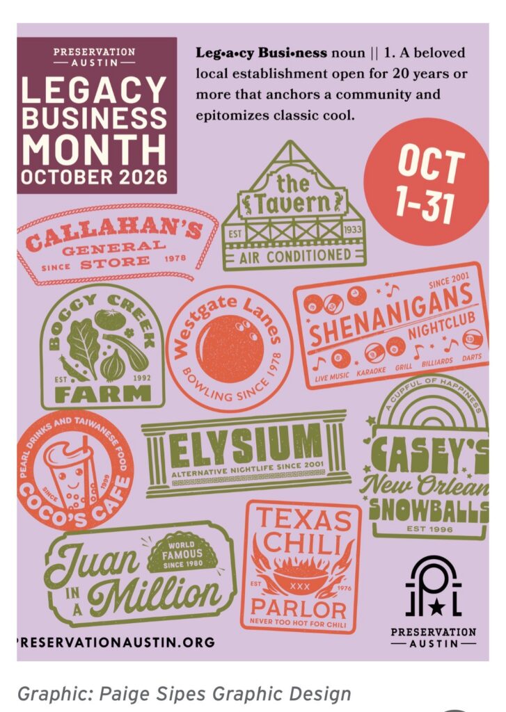 Preservation Austin names 2026 Legacy Businesses