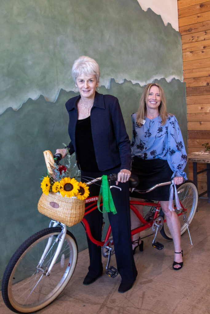 Board member Kathrin Brewer and Executive Director Christi Cornell