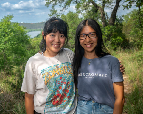 St. Stephen’s students Clair and Audrey Wan