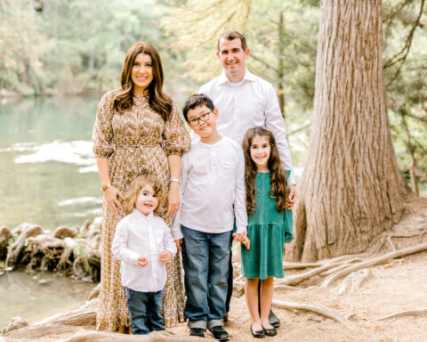 The Gilbreaths. Front: Walker, Parker, and Harper. Back: Sarah and Jake