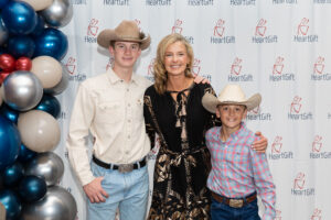 Cole, HeartGift Foundation Board Member Kristy, and Chap Knippa
