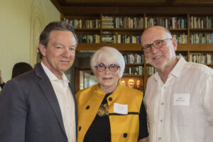 Lawrence Wright, Jeanne Klein, and Jim McClure